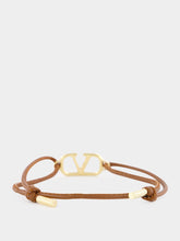 Valentino Garavani Tobacco VLogo Signature Nappa Bracelet