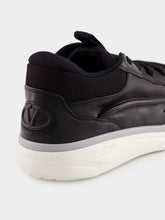 Valentino Garavani Calfskin Leather Mid-Top Sneakers