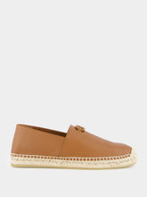 Valentino Garavani Tobacco Leather Espadrilles