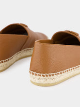 Valentino Garavani Tobacco Leather Espadrilles