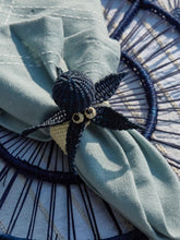 Coro Cora Navy Octopus Napkin Ring