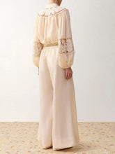 Zimmermann Cream Echo Embroidered Ramie Blouse