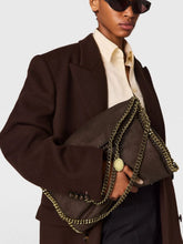 Stella McCartney Mahogany Falabella Fold-Over Tote Bag