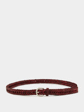 Dragon Diffusion Bordo Single Link Leather Belt