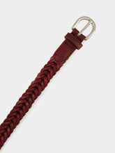 Dragon Diffusion Bordo Single Link Leather Belt