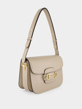 Gucci Oatmeal Leather Horsebit Shoulder Bag