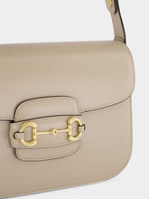 Gucci Oatmeal Leather Horsebit Shoulder Bag