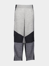 Stella McCartney Grey Colour-Blocked Knit Trousers