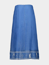 Alémais Blue Yasmeen Embellished Skirt