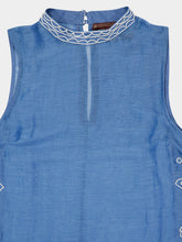 Alémais Blue Yasmeen Embellished Midi Dress