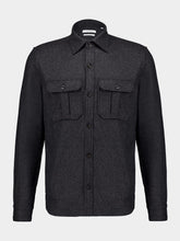 Boglioli Dark Grey Wool Overshirt