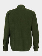 Green Cotton Overshirt with Pockets
