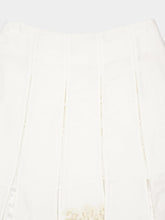 Alémais Cream Rosemary Embroidered Midi Skirt