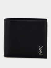 Saint Laurent Black Cassandre Matte Leather Wallet