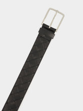 Bottega Veneta Black Intrecciato Belt