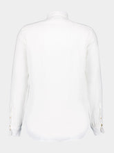 Boglioli White Regular Fit Linen Button-Up Shirt