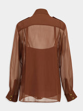 Zimmermann Tan Sheer Silk Memento Pocket Shirt