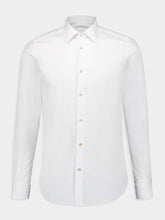 Boglioli White Cotton Button-Up Shirt