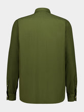 Boglioli Khaki Green Cotton Long-Sleeve Shirt