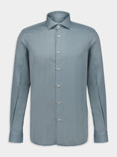 Boglioli Light Blue Lyocell Button-Up Shirt