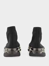 Balenciaga Speed 2.0 Full Clear Sole Recycled Knit Sneaker in Black