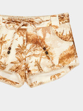 Zimmermann Coffee Safari Indra Linen Shorts