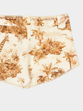 Zimmermann Coffee Safari Indra Linen Shorts