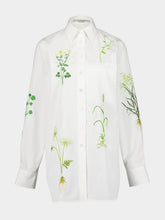 Stella McCartney White Floral Printed Cotton Shirt