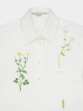 Stella McCartney White Floral Printed Cotton Shirt