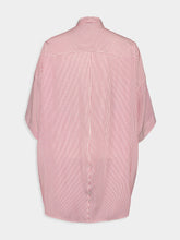 Stella McCartney Red Striped Organic Silk Shirt