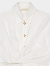 Zimmermann Ivory Rebellion Poplin Mini Dress