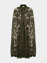 Zimmermann Olive Green Memento Lace Cape