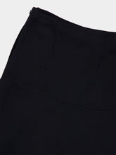 Stella McCartney Black Asymmetric Satin Midi Skirt