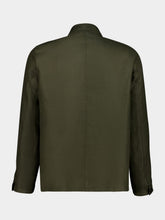 Boglioli Brown Linen Long-Sleeve Overshirt