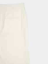 Stella McCartney White Wool Flannel Tailored Trousers