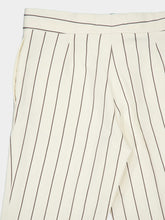 Stella McCartney Pinstripe Cream Straight-Leg Trousers