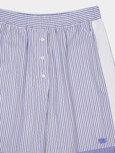 Stella McCartney Light Blue Wide-Leg Mixed Stripe Trousers