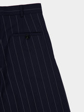 Stella McCartney Navy Tailored Pinstripe Wool Shorts