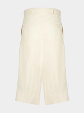 Stella McCartney Cream Linen Viscose Culotte Shorts