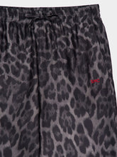Stella McCartney Ash Grey Silk Leopard Pajama Trousers