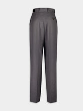 Stella McCartney Grey Melange Flannel Straight-Leg Trousers