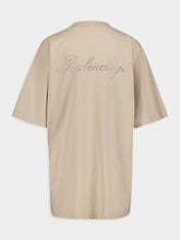 Balenciaga Embellished Logo Cotton T-Shirt