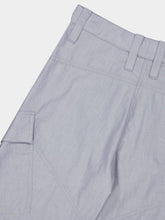 Stella McCartney Blue Grey Layered Chambray Cargo Trousers