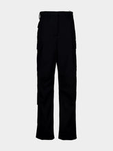 Stella McCartney Black Wool Cargo Trousers