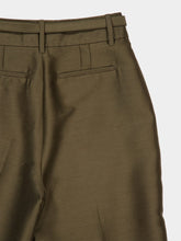 Zimmermann Dark Olive Rebellion Structured Flare Trousers