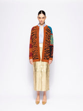 Paula Lily Caramel Café Jacquard Oversized Jacket