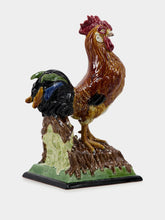 Bordallo Pinheiro Rooster Ceramic Figure