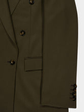 Stella McCartney Khaki Wool Double-Breasted Blazer