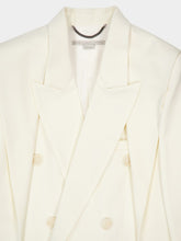 Stella McCartney Cream Cape-Sleeve Wool Blazer