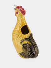 Bordallo Pinheiro Yellow Ceramic Rooster Jug 30cm